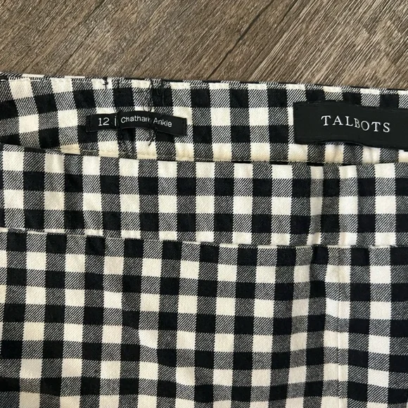 Talbots Chatham Ankle Gingham Pants- Size 12 - Picture 3 of 10